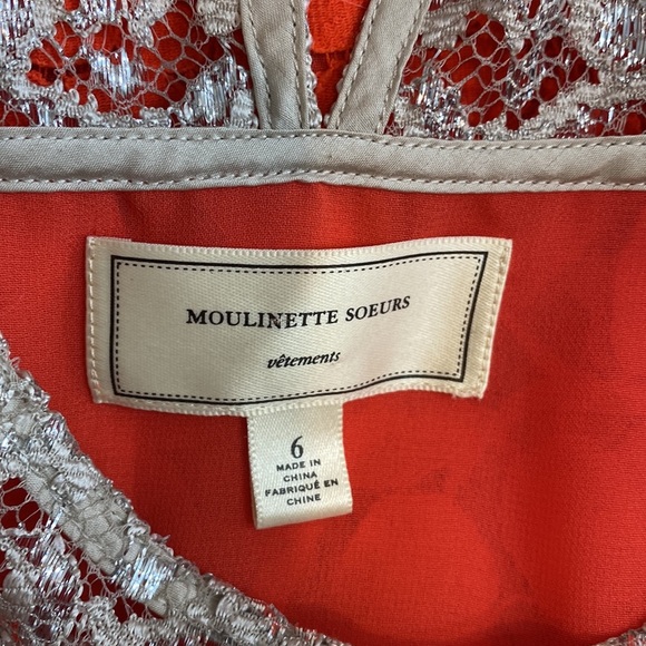 Anthropologie Moulinette Soeurs Lace Peplum Blouse - Picture 5 of 7